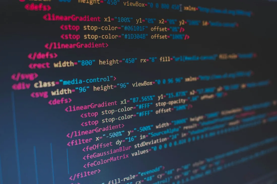 Code informatique affiché sur un écran.